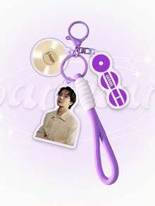 1pc JIMIN, J-HOPE, RM, JIN Microphone Pendant Decoration, With Personal Signature Color Pendant, Suitable For Clothing, Bags, Car Keys, Creative Cute Party Decoration, Ideal For Christmas, Valentine's Day, Birthday Gift - Multicolor - View 32