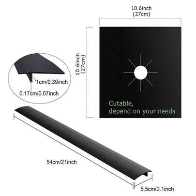 Tấm lót bếp ga dày, chịu nhiệt, chống dầu mỡ, dùng để lau chùi, bảo vệ mặt bếp và mang lại cuộc sống tiện nghi.