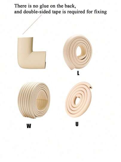 2m Soft Protective Corner Guard, W-Shaped Thickened Furniture Edge Protector, Dorm Stair Tread Pad, Collision Guard, Desk Edge Protector With Adhesive Backing, Suitable For Coffee Tables, Beds And Furniture, Prevents Collisions And Scratches, Can Be Freely Cut To Size