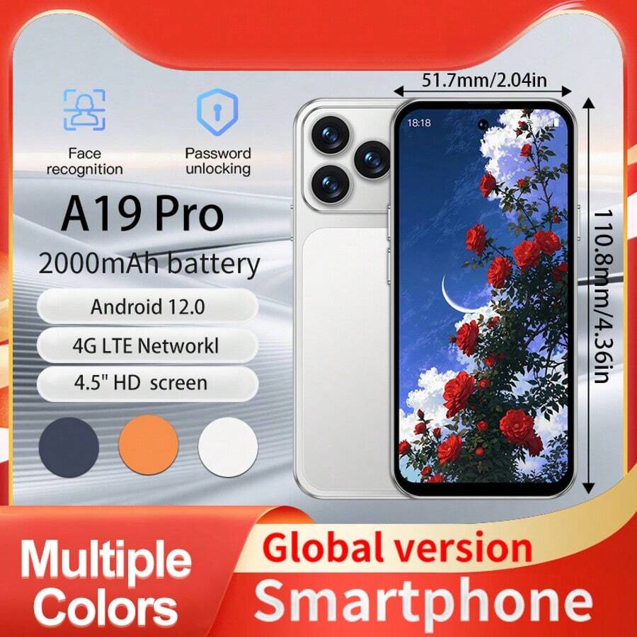 SOYES ONEMYTH A19 Pro 拥有 4.5 英寸高清屏幕、流畅的 4G 性能、前后高清摄像头，可拍摄更清晰的照片、内置精准 GPS 和 WiFi、运行 Android 12.0 系统、2GB RAM + 16GB 存储空间，支持最高 128GB 的可扩展存储。 - 銀色 - 查看 1