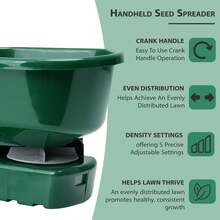 Crystals 3L Hand Held Lawn Seed & Fertiliser Spreader Adjustable Garden Seeder Tool - Seed Spreader - View 9