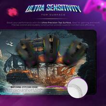 Large Fantasy Pirate Ship Mouse Pad, Cute Gaming Desk Mat, Pirate Game Pad - View 3