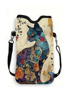 Printed Synthetic Leather Waterproof And Shockproof Phone Pouch With Adjustable Strap - View 15