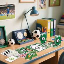 12pcs Football Spiral Notebooks, Memo Pads, Back To School Planners, Pocket Notebooks, Notepads, Student Diaries, Student Favorite Birthday Gifts, Sketchbooks, Memo Books, School Supplies, Student Prizes, Back To School Student Stationery, Available In 4/5/6/8/10/12pcs - Multicolor - View 8