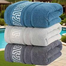 Luxury Ultra-Soft Microfiber Towel (32CM*72CM) - Quick Drying, Soft Modern Striped Rectangular, Suitable For Bathroom, Spa, Gym - Unisex, High Quality Material - Multicolor - View 1