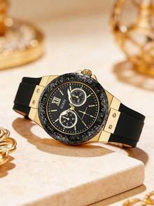 Guess 女士石英表，适合女士日常及假日佩戴 - 黑色 - 查看 9