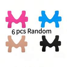 2/6/10pcs Pre-Cut Ankle Joint Support Sports Muscle Tape, Ankle Wrap, Asymmetric Elastic Muscle Tape - Multicolor - View 14