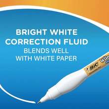 BIC Wite-Out Brand Shake 'N Squeeze Correction Pen, 8 ML Correction Fluid, 4-Count Pack Of White Correction Pens, Fast, Clean And Easy To Use Pen Office Or School Supplies - ColorA - 查看 4