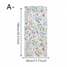 1/3pcs Colorful Floral & Monstera Leaf Pattern Static Cling Glass Film, Privacy Protection, Suitable For Living Room, Bedroom And Home Decor - Multicolor - View 15