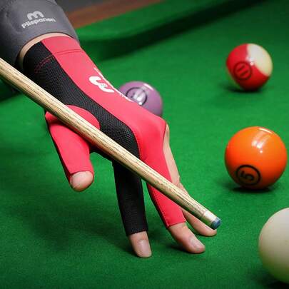 1pc Spring/Summer Thin Professional Snooker Fingerless Billiard Sports Glove, Suitable For Both Hands, High Elasticity Quick-Dry Breathable Five-Finger Table Tennis Glove Unisex, Multiple Colors Available