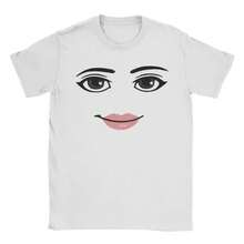 Novelty Robloxs Face Game Meme Graphic T Shirts Men Women Fashion Short Sleeve T-Shirts Unisex High Quality Tops - Black2 - View 3