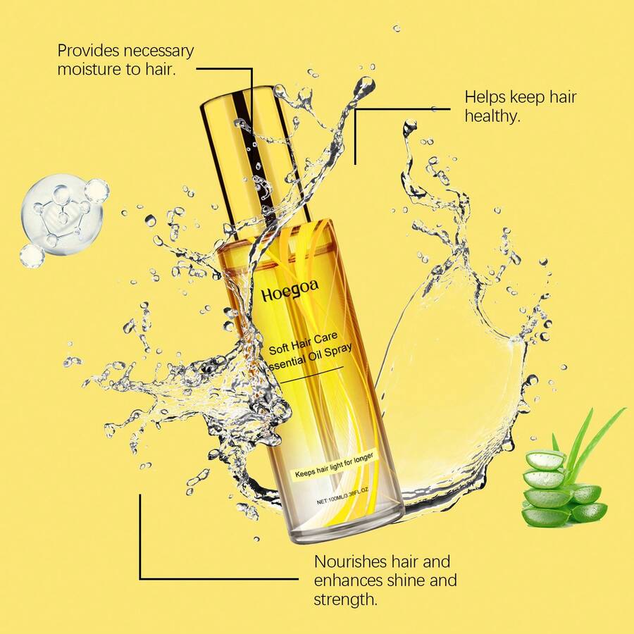 金盏花护发喷雾 - 滋养秀发，增强光泽，令发丝更柔顺。护发精华油