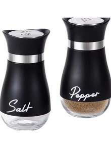 (Set Of 2 Jars) Salt And Pepper Seasoning Jar Set, 4 Ounces (About 113.4 Grams) Glass-Bottom Salt And Pepper Seasoning Jars, With Stainless Steel Lids, Suitable For Kitchen Cooking Tables, RVs, Camping, Barbecues. Seasoning Bottles. Salt And Pepper Bottles - Multicolor - View 15