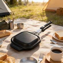 1pc Minimalist Sandwich Maker Pan, Non-Stick Double-Sided Heating Bread Baking Mold, Wholesale For Home Use - View 5