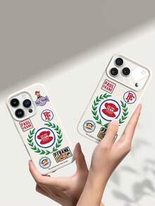 Ốp lưng điện thoại silicon lỏng chính hãng Paul Frank, chống sốc toàn thân, bảo vệ camera, họa tiết khỉ, gấu, hươu cao cổ, thỏ và lá cây hoạt hình, thiết kế mới, tương thích với iPhone 13/14/15/16/17 Pro Max - Nhiều màu - Xem 6