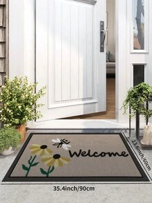 DAJIANG 1pc Thick PVC Rubber Non-Slip Doormat, Waterproof & Durable, Suitable For Indoor & Outdoor, Easy To Hand Wash & Clean, Applicable For Home And Commercial Spaces, Multiple Sizes Available - Multicolor - View 13