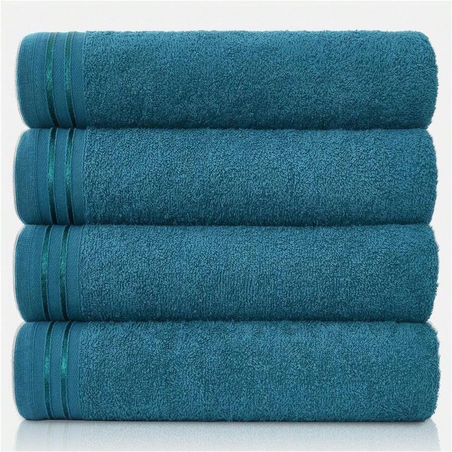 Bath Towel Cushion - Towel Set - Dry Bath Towel - Teal - View 1