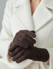 Lilas Inova Unisex Thick Wool Glove Autumn Winter High Quality - 鏽棕色 - 查看 9