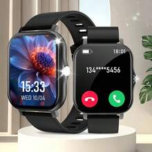 Smart Watch, Wireless Calling /Dial, Multi -Sport Mode, Calling Reminder And Rejection,Information Reminder,SMS Reminder,For IPhone/Andriod - Multifärgad - Visa 14