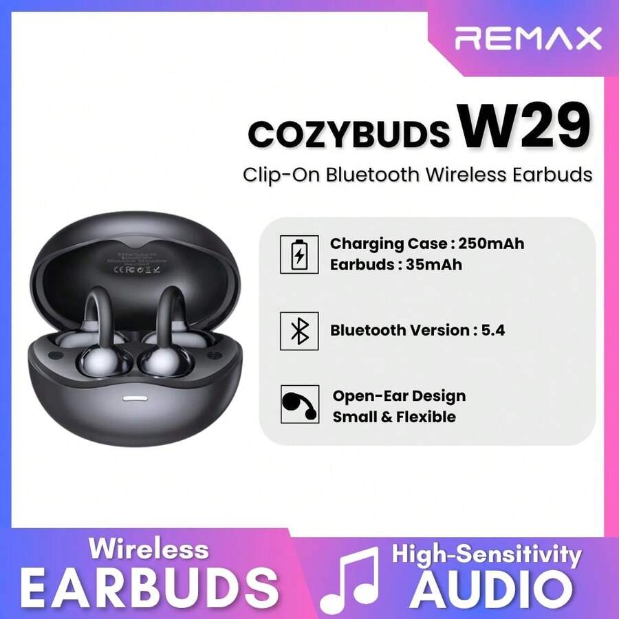 REMAX - Cozybuds W29 Clip-On Bluetooth Wireless Earbuds