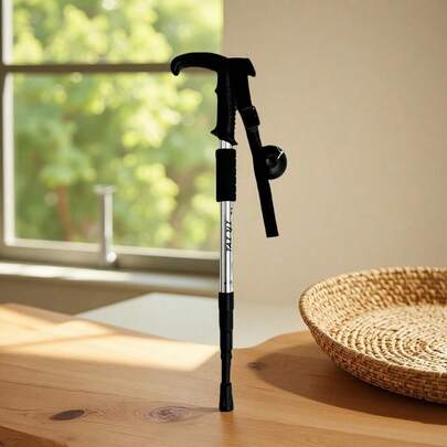 A Set Of Outdoor Trekking Poles, Extendable Trekking Poles, Aluminum Alloy Trekking Poles, Suitable For Hiking And Walking