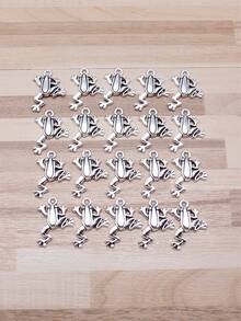20pcs 23x17mm Frog Charms Pendant For DIY Jewelry Making Necklace Keychain Phone Chain Bracelet Making Accessories Handmade Craft Making Findings - Frog - View 2
