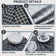 6/9/11inch Ice Bags Reusable Ice Cold Pack Ice Bags Classic No-Leak Elastic Breathable Ice Pack Dual Hot Water Bag For Full Body Cold And Heat Ice Pack - View 6