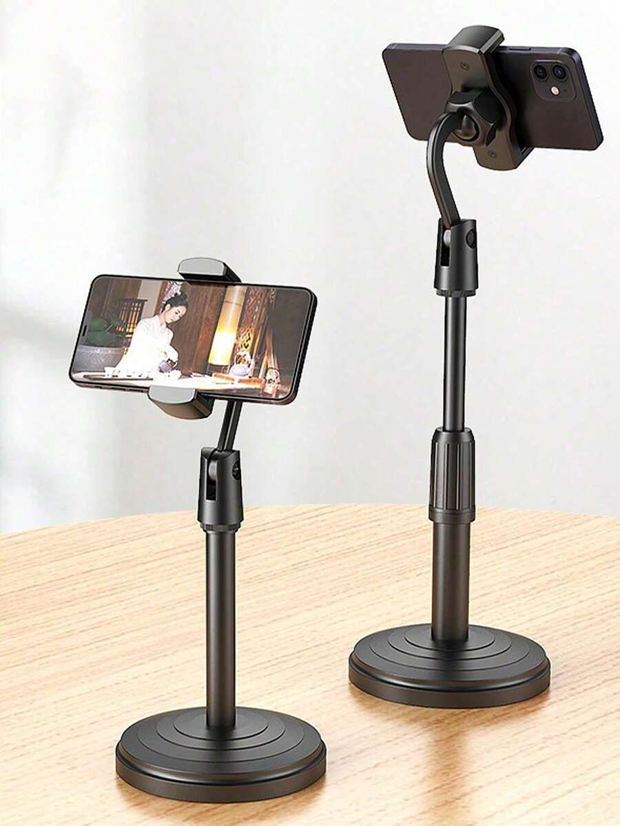 Adjustable 360° Rotatable Desk Phone Stand, Suitable For 4-10 Inch Smartphones, Desktop Phone Holder, Office Desk Accessory, Home Christmas Decor, Christmas Gift, Study Supplies