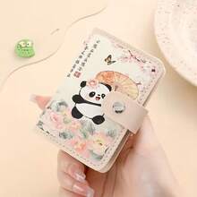 1pc Super Cute Panda Card Holder, Chinese Style Large Capacity Mini Adorable Multi-Card Slot All-In-One Card Case, ID/Driver's License/Business Card Wallet - Multicolor - View 15