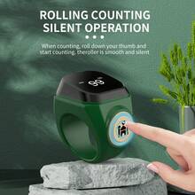 New Trending Middle East Bestseller Smart Ring D01 With Time Reminder App Control Button Counter - Black - View 9