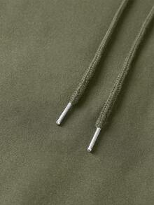 Áo ba lỗ có mũ, thoáng khí, nhẹ, thích hợp cho tập luyện thể dục thể hình nam, áo hoodie không tay in chữ JESUS. - xanh quân đội - Xem 4