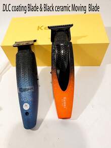 Kemei 专业理发器,理发师专用理发剪,沙龙级T型刀片零间隙修型理发器,男士胡须修剪器,家用日常使用,男士礼物,父亲节礼物,生日礼物 KM-1687 低噪音理发器 - 彩色 - 查看 11