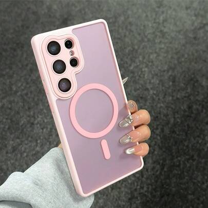 Premium Matte Magnetic Protective Phone Case For Galaxy S26 Ultra, S25 Ultra, S24, S23 FE Plus Ultra, A55, A56, A16, A17, A36 And More. Features Full Camera Protection, Integrated Lens Film, Soft Touch, Anti-Fingerprint, Wireless Charging, And Anti-Drop Design.