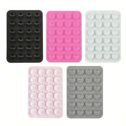 5pcs Multi-Function Suction Cup Phone Holder - Suitable For Hands-Free Selfie, Video And Mirror Use - Durable And Easy To Use Phone Accessory Suction Cup Stand, Gift For Friends, Halloween Gift - Ideal For Smooth Surfaces, Shower, Photography, Video Calls And Content Creation, No Power Required