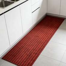 1pc Entrance, Kitchen, Bathroom, Hallway, Balcony Anti-Slip, Oil-Proof, Water-Absorbent, Easy-To-Clean Rug - Red - View 12