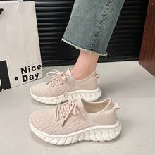 Giày thể thao SQ6062 nhẹ, thoải mái, kiểu dáng thường ngày, unisex, dành cho cặp đôi mùa xuân. - Hồng - Xem 3