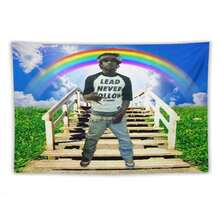 Rapper Tapestry Chief In The Garden Of Keef Flag Aesthetic Decorative Durable Tapestry Suitable For Indoor And Outdoor Decorate For College Dorm Room ,Parties, Travel, Filming, Events, Festivals Decor Wall Tapestry - 1PC - 查看 10