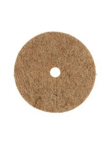 3pcs 35cm Coconut Fiber Planter Mats, Round Open Flat Pads, Prevent Grass Growth & Soil Leakage, Gardening Tools - Multicolor - View 2