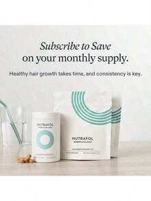 Women's Balance Hair Growth Supplements, Ages 45 And Up, Clinically Proven For Visibly Thicker Hair And Scalp Coverage In 3-6 Months, Dermatologist Recommended - 1 Month Supply Refill Pouch - 1 - 查看 9