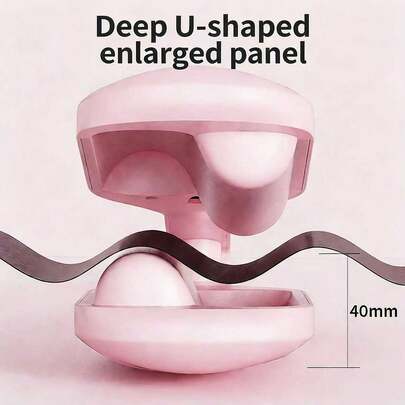 40毫米卷发棒/波浪卷发器 - 沙滩波浪卷发棒，深波浪卷发工具，陶瓷三筒设计，四档温度调节，女士适用，防烫伤，易于使用，非常适合作为母亲节礼物，完美的母亲节礼物，米色、粉色和紫色