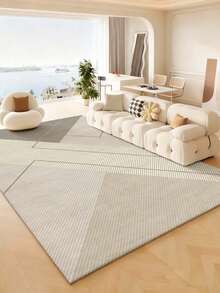 1件装时尚简约风格室内装饰大地毯，新款仿羊毛可水洗底室内地毯，客厅地毯，沙发地毯，卧室地毯，床边防滑垫，房间地垫，餐厅厨房地毯，办公椅垫，玄关门垫，户外野餐毯，户外露营垫 - 多色-1 - 查看 15