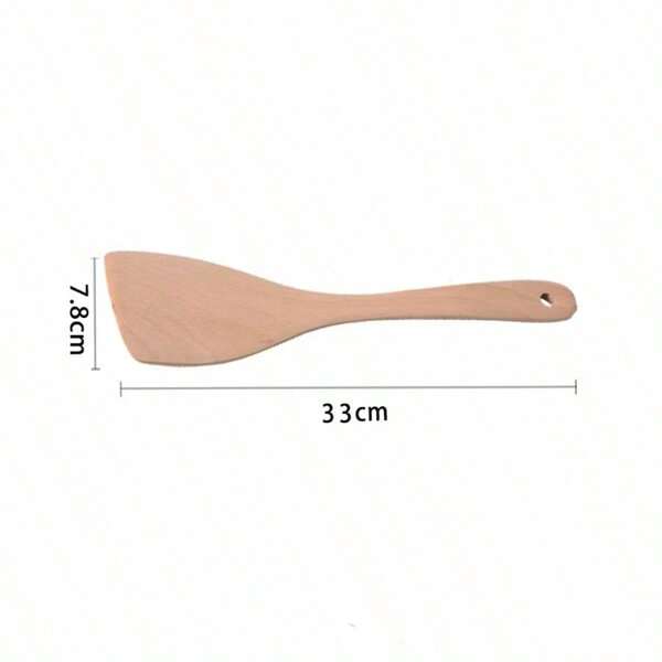 Utensilios de cocina de boj natural de alta calidad, espátula de cocina adecuada para la cocina