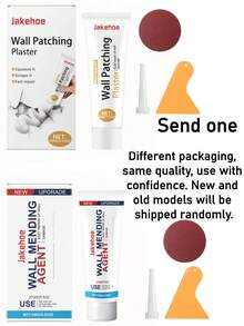 jakehoe Wall Repair Paste, White Home Putty, Nail Hole Filler, Wall Stain Covering Cleaner. Wall Crack Repair Agent, Wall Scratch, Dent, Crack, Nail Hole, Drywall Repair Kit, Wall Repair Supplies, Graffiti Removal. (Random Delivery Of New And Old Models) Includes Scraper And Sandpaper - Wall Cleaning and Repair Paste - View 10