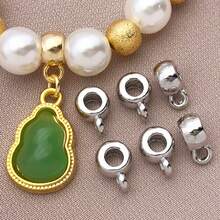 Bộ 10 khóa cài nối bằng đồng mạ vàng 18K và bạch kim bạc dày dặn, kích thước 8x6x3.5mm, kiểu dáng tối giản thanh lịch, thích hợp cho đám cưới và tiệc tùng. - Nhiều màu - Xem 3