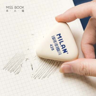 1pcs MILAN Rubber Erasers For Pencil Sketch Drawing Erasing Cleaning Stationery Supplies F6646 ANPU