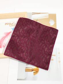 1条男士时尚休闲复古羽毛图案口袋方巾，适合日常、派对、商务活动 - 彩色 - 查看 7