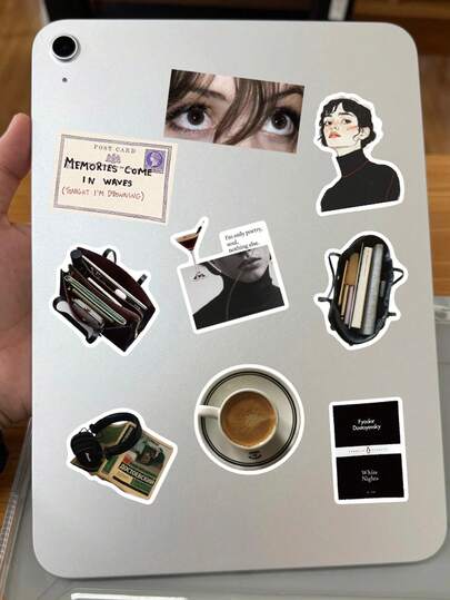 50张博物馆主题贴纸套装，可用于装饰剪贴簿、日记本、计划本、行李箱、吉他、滑板、手机壳、笔记本、平板电脑等。