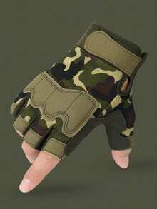 1 Pair Unisex Outdoor Cycling Sports Fitness Half Finger Gloves - Multicolor - View 16