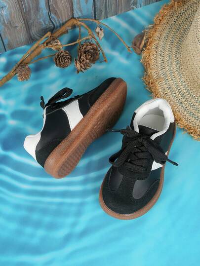 1 par de zapatillas deportivas casuales de caña baja para niños, zapatos deportivos para exteriores para niños y niñas, primavera/otoño