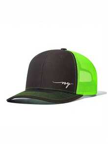 1pc Unisex Baseball Cap Letter Printing Hat Mesh Hats For Men Women Adjustable Trucker Hats Dad Hats - Multicolor - View 10